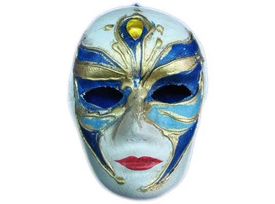 Маска карнавальная Венецианская папье-маше (25 см) D купить в интернет магазине подарков ПраздникШоп