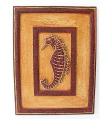 Картина деревянная «Морской конек» (30×40) (Индонезия) купить в интернет магазине подарков ПраздникШоп