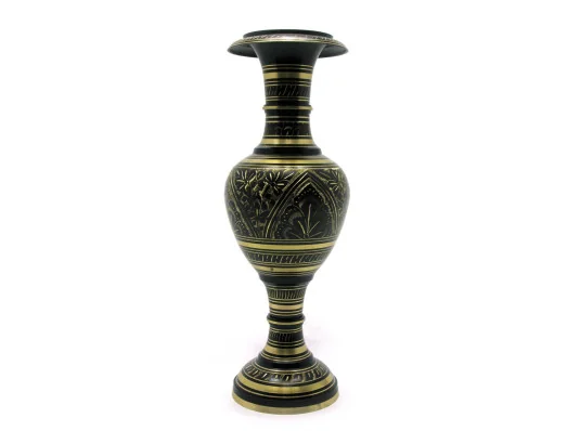 Ваза бронзовая черная (36×11.5×11.5 см) купить в интернет магазине подарков ПраздникШоп