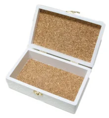 Шкатулка белая «Кружева» массив дерева (20.5×12.5×8 см) купить в интернет магазине подарков ПраздникШоп