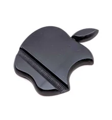 Подставка для телефона «Яблоко» черная деревянная (15×11×1.5 см) массив дерева купить в интернет магазине подарков ПраздникШоп