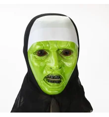 Маска Монахиня зомби (зеленая) купить в интернет магазине подарков ПраздникШоп