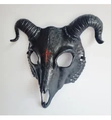 Маска Коза пластик (черная) купить в интернет магазине подарков ПраздникШоп
