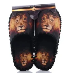 Чоловічі фетрові капці "Лев" купить в интернет магазине подарков ПраздникШоп