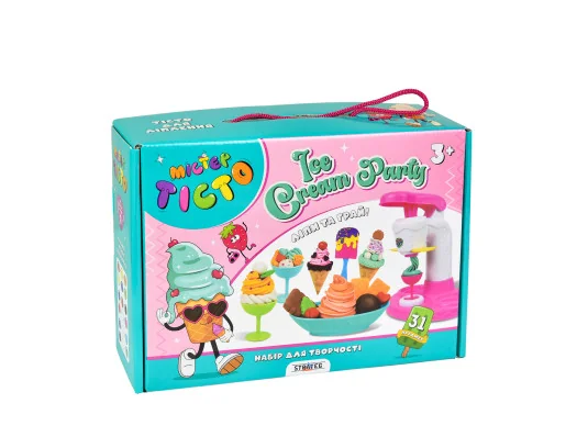 Набор для творчества Мистер тесто Ice Cream Party на украинском языке (41017) купить в интернет магазине подарков ПраздникШоп