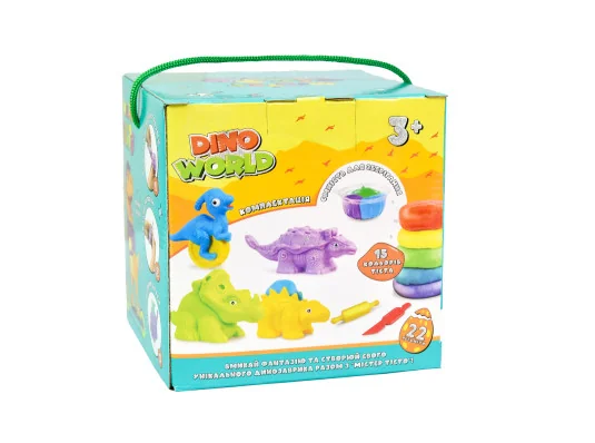 Набор для творчества Мистер тесто Dino World на украинском языке (41012) купить в интернет магазине подарков ПраздникШоп