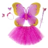 Набор Бабочки Карнавальный с юбкой 50х38см (фуксия)
