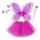 Набор Бабочки Карнавальный с юбкой 50х38см (фуксия) купить в интернет магазине подарков ПраздникШоп
