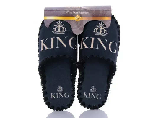Чоловічі фетрові капці "Кing" купить в интернет магазине подарков ПраздникШоп