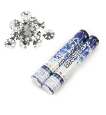 Хлопушка пневматическая 30см со снежинками купить в интернет магазине подарков ПраздникШоп