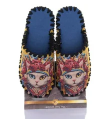 Женские фетровые тапочки "Сats" №3 купить в интернет магазине подарков ПраздникШоп