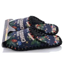 Женские фетровые тапочки "Merry Christmas" №3 купить в интернет магазине подарков ПраздникШоп