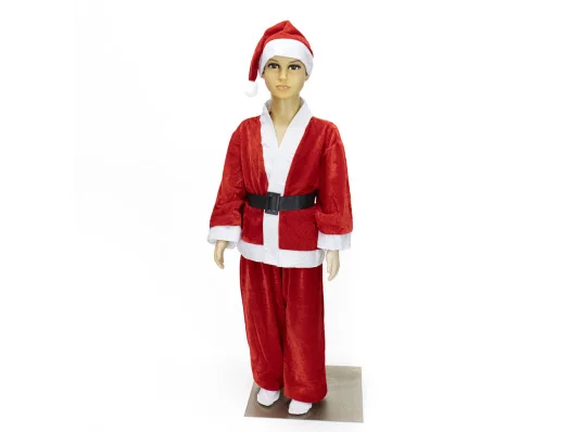 Маскарадный костюм Санта Клаус велюр 4-5 л купить в интернет магазине подарков ПраздникШоп