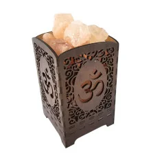 Соляная лампа из гималайской соли «Сияющий ОМ» (21×10.8×10.8 cм) купить в интернет магазине подарков ПраздникШоп