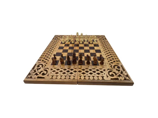 Нарды-шахматы-шашки (56×28×6 см) купить в интернет магазине подарков ПраздникШоп