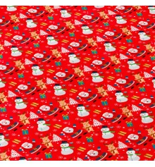 Новогодний плед Санта красный 200/220 купить в интернет магазине подарков ПраздникШоп