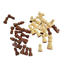 Шахматные фигуры деревянные в блистере (h фигур 3.5-7.5 см купить в интернет магазине подарков ПраздникШоп