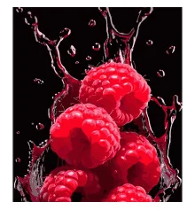 Картина по номерам Малина и водные фантазии на черном фоне размером 40х50 см (AH1103) купить в интернет магазине подарков ПраздникШоп