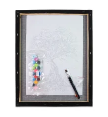 Картина по номерам Какаду в розовом наряде на черном фоне размером 40х50 см (AH1109) купить в интернет магазине подарков ПраздникШоп