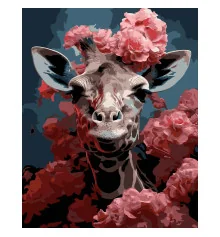 Картина по номерам ПРЕМИУМ Саванна в цвете на черном фоне размером 40х50 см (AH1153) купить в интернет магазине подарков ПраздникШоп