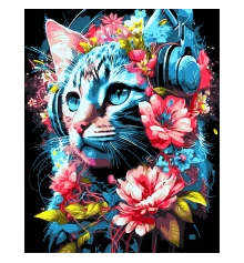 Картина по номерам ПРЕМИУМ Цветочный бит на черном фоне размером 40х50 см (AH1163) купить в интернет магазине подарков ПраздникШоп