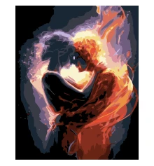 Картина по номерам ПРЕМИУМ Пламя двух на черном фоне размером 40х50 см (AH1169) купить в интернет магазине подарков ПраздникШоп