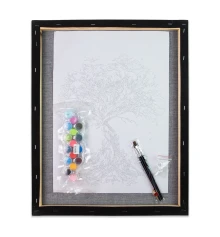 Картина по номерам ПРЕМИУМ Пламя двух на черном фоне размером 40х50 см (AH1169) купить в интернет магазине подарков ПраздникШоп