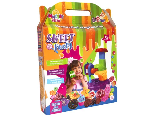 Набор для творчества Мистер Тесто Sweet party 40 элементов (71205) купить в интернет магазине подарков ПраздникШоп