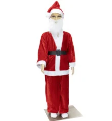 Маскарадный костюм Санта Клаус велюр 10-13 лет купить в интернет магазине подарков ПраздникШоп