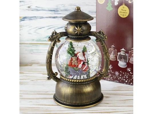 Фонарь Новогодний LED музыкальный 21см 1293302 на батарейках и USB купить в интернет магазине подарков ПраздникШоп