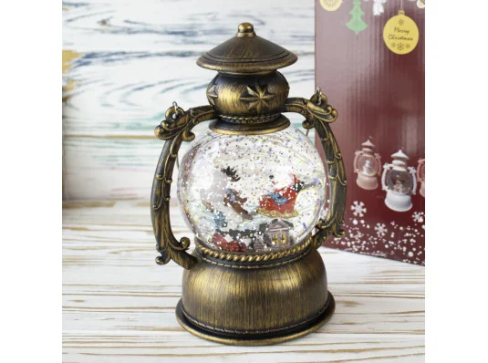 Фонарь Новогодний LED музыкальный 21см 1293603 на батарейках и USB купить в интернет магазине подарков ПраздникШоп