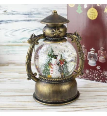 Фонарь Новогодний LED музыкальный 21см 1293804 на батарейках и USB купить в интернет магазине подарков ПраздникШоп