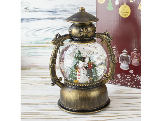 Фонарь Новогодний LED музыкальный 21см 1293804 на батарейках и USB купить в интернет магазине подарков ПраздникШоп