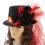 Шляпа Стимпанк Леди Роузвуд 13299 (красная) купить в интернет магазине подарков ПраздникШоп