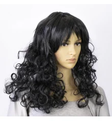 Парик Волнистый (черный) купить в интернет магазине подарков ПраздникШоп