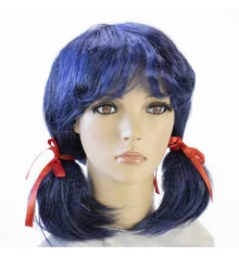 Парик Косплей Леди Баг (синий с черным) купить в интернет магазине подарков ПраздникШоп