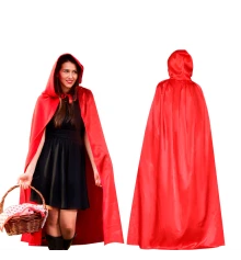 Карнавальный плащ атласный (красный) купить в интернет магазине подарков ПраздникШоп