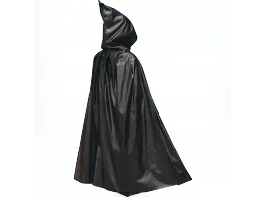 Карнавальный плащ Лаке стрейч (черный) купить в интернет магазине подарков ПраздникШоп