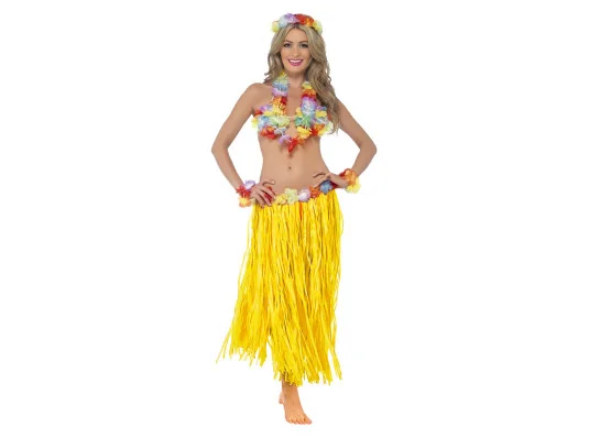 Карнавальный костюм Гавайский (желтый) купить в интернет магазине подарков ПраздникШоп