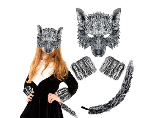 Костюм Косплей Волк (серый) купить в интернет магазине подарков ПраздникШоп