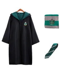Костюм Гарри Поттер ученика Хогвартс Слизерин S (плащ, шарф, галстук) купить в интернет магазине подарков ПраздникШоп