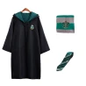 Костюм Гаррі Поттер учня Хогвартс Слизерин 4XL (плащ, шарф, краватка)