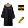 Костюм Гарри Поттер ученика Хогвартс Пуффендуй L (плащ, шарф, галстук)