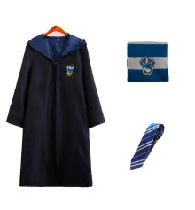 Костюм Гарри Поттер ученика Хогвартс Когтевран L (плащ, шарф, галстук) купить в интернет магазине подарков ПраздникШоп