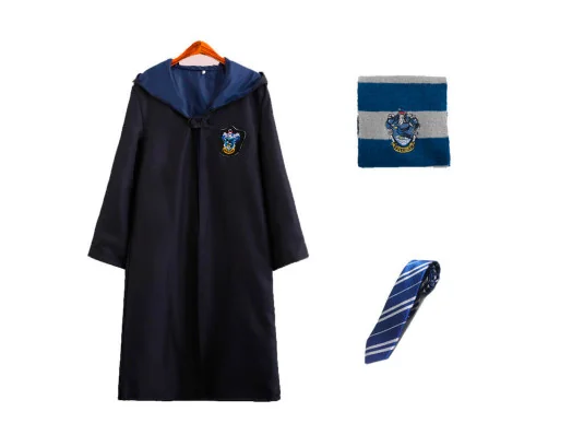 Костюм Гарри Поттер ученика Хогвартс Когтевран 4XL (плащ, шарф, галстук) купить в интернет магазине подарков ПраздникШоп