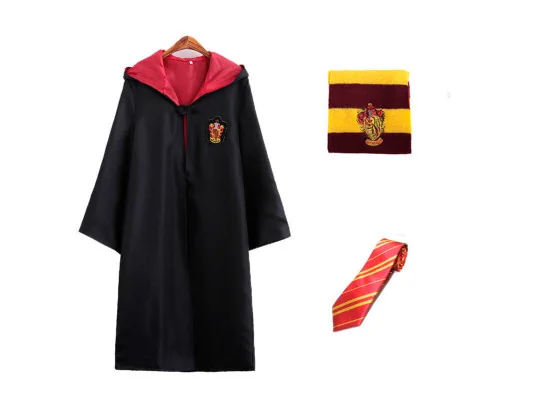Костюм Гарри Поттер ученика Хогвартс Гриффиндор L (плащ, шарф, галстук) купить в интернет магазине подарков ПраздникШоп