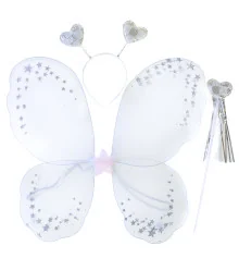 Набор Бабочки Карнавальный 50х38см (белый) купить в интернет магазине подарков ПраздникШоп