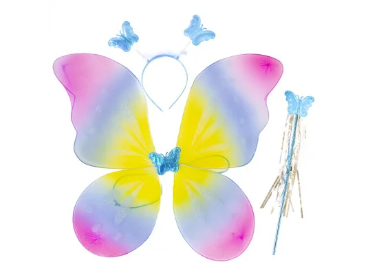Набор Бабочки Карнавальный 50х38см 12982 (радужный) купить в интернет магазине подарков ПраздникШоп