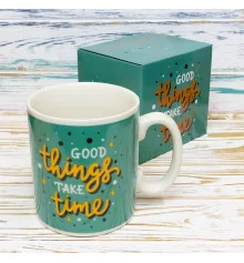 Кружка Гигант Все хорошее требует времени Good things take time купить в интернет магазине подарков ПраздникШоп