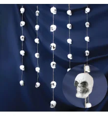 Подвеска Череп (уп. 6шт) пенопласт (Гирлянда подвеска из черепов) купить в интернет магазине подарков ПраздникШоп